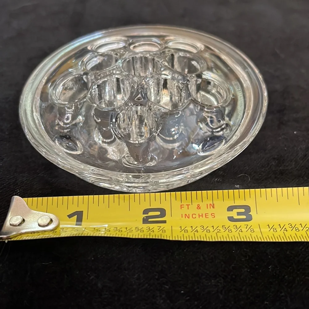 2 Vintage Glass Flower Frogs - Picture 7 of 7